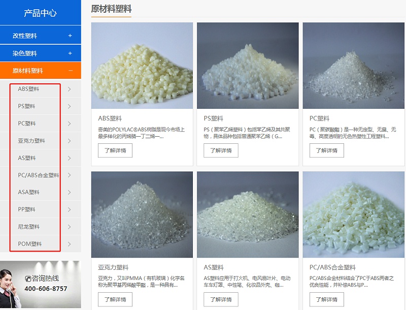 塑料原料--中新華美改性塑料