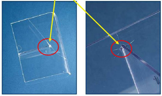 注塑成型缺陷十一：頂出破裂、尖角處開裂