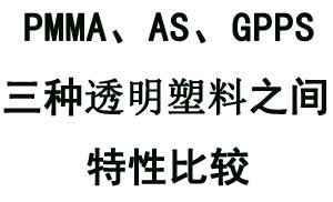 詳解PMMA、GPPS、AS三種透明塑料特性之間的對(duì)比關(guān)系